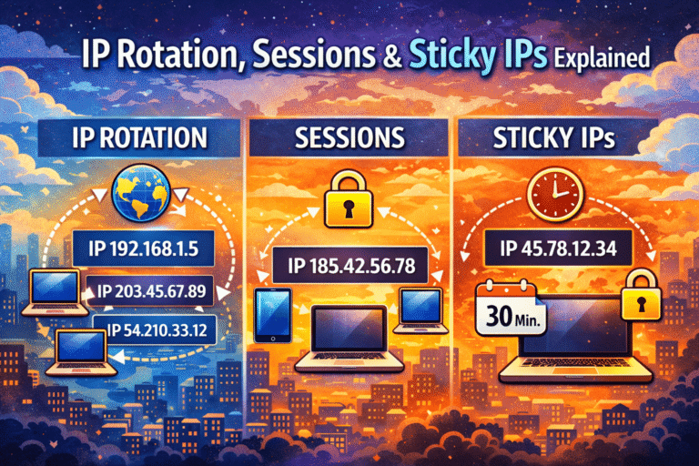 Common Proxy Terms: IP Rotation, Sessions, and Sticky IPs